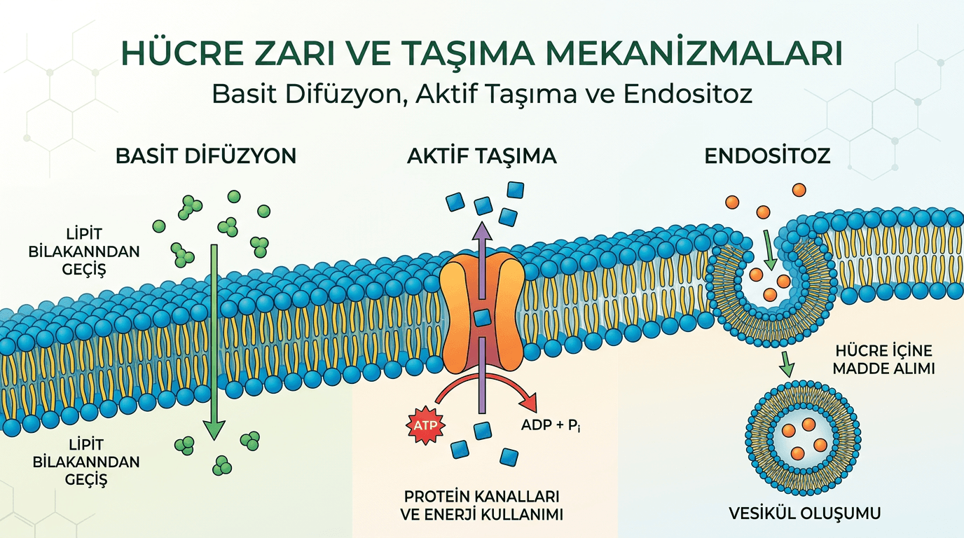 Hücrenin Kapı Bekçisi: Hücre Zarından Madde Geçişlerini Sınıflandırıyoruz