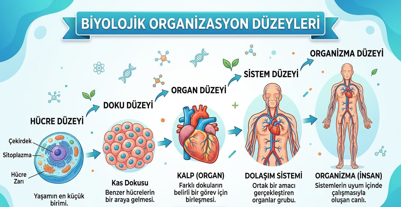 Hücreden Organizmaya: Yaşamın Kusursuz Mimari Düzeni