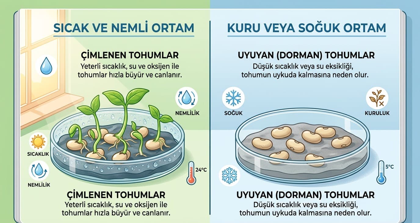 Tohumun Uyanışı: Çimlenmeyi Etkileyen Faktörleri Deneylerle Keşfediyoruz