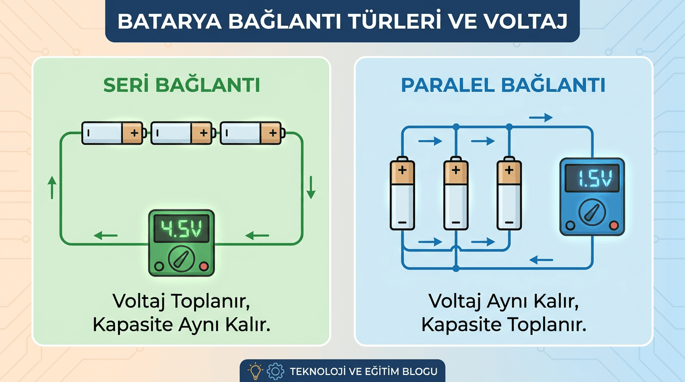 Üreteçlerin Seri ve Paralel Bağlanması