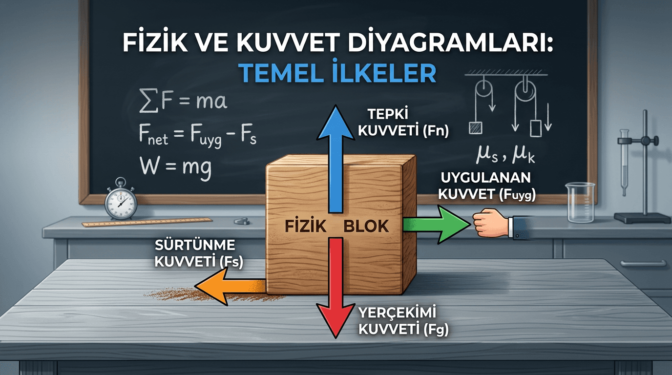Newton Hareket Yasaları Serbest Cisim Diyagramı