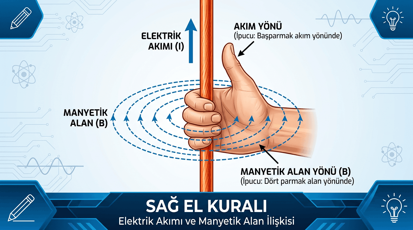 Düz Bir Telin Etrafındaki Manyetik Alanı Keşfetmek