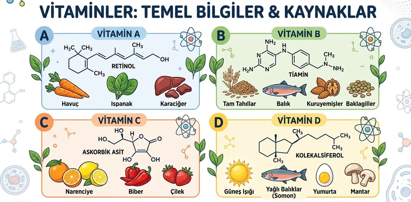Vitamin Nedir? (Yağda Çözünen, Suda Çözünen)