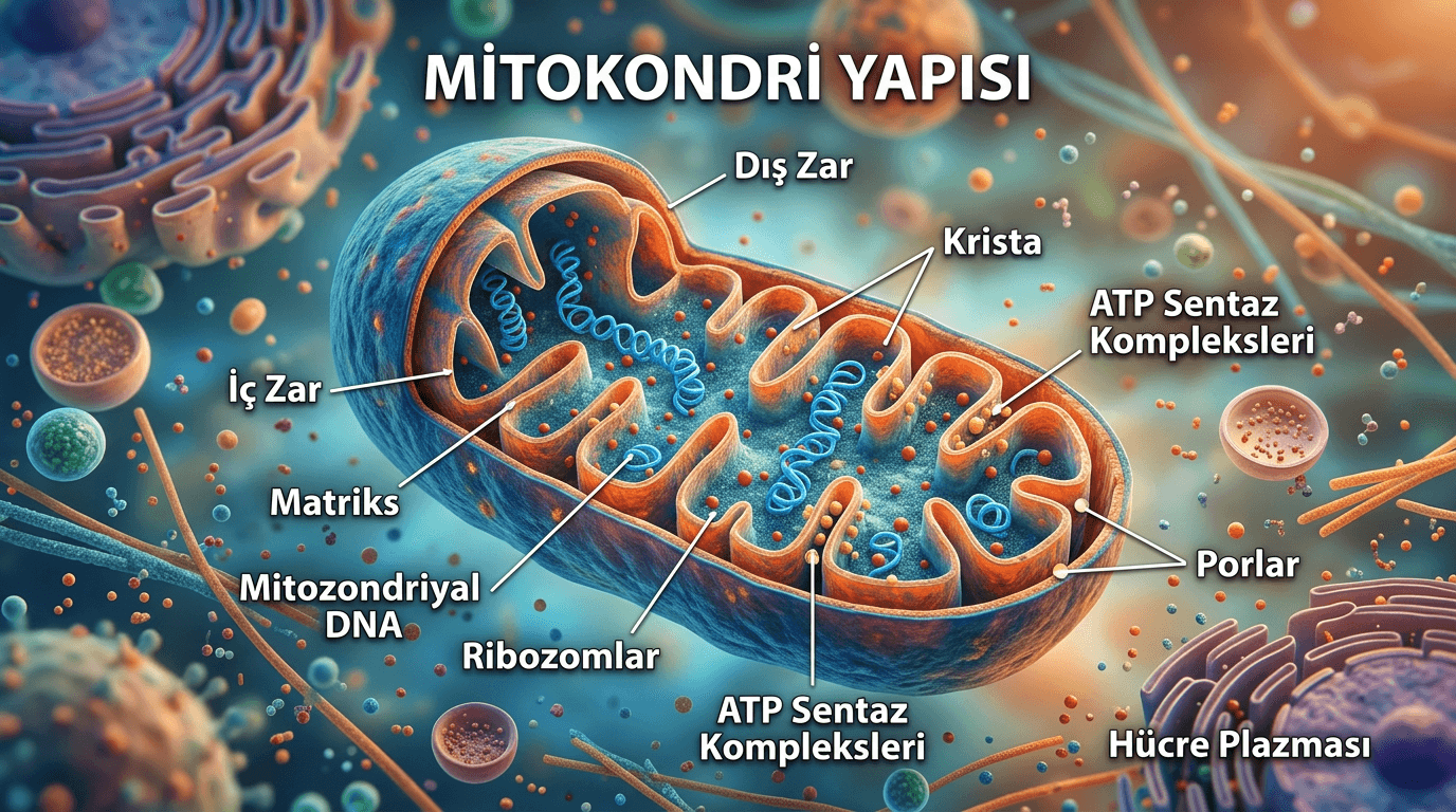 Mitokondri Nedir? (Yapısı, Görevleri, Enerji Üretimi)