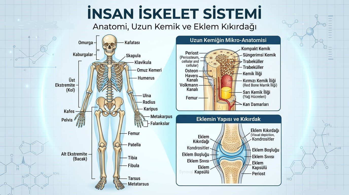 İskelet Sistemi Nedir? (Kemikler, Kıkırdaklar)