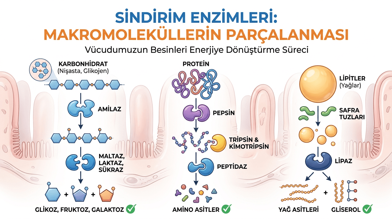 Sindirim Enzimleri Nelerdir?