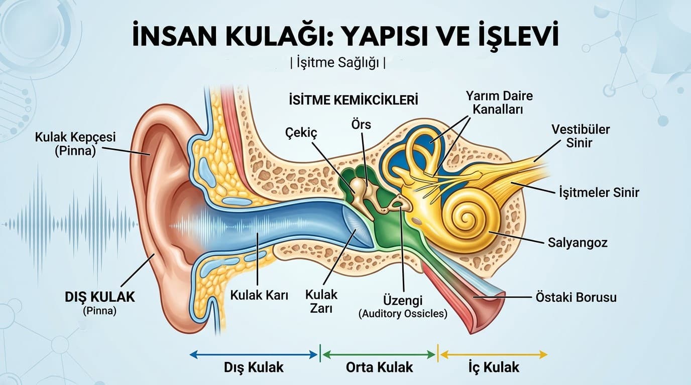 Kulak Nedir? (Yapısı, İşitme ve Denge)