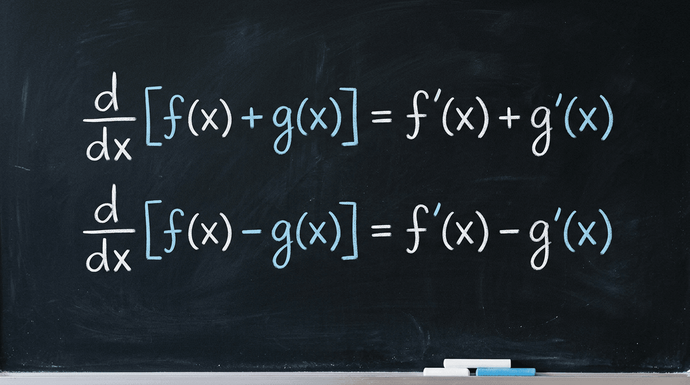 What is the sum and difference rule for derivatives?