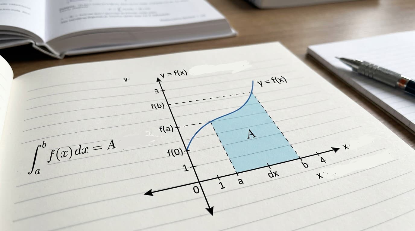 How do I calculate the area under a curve using definite integrals?