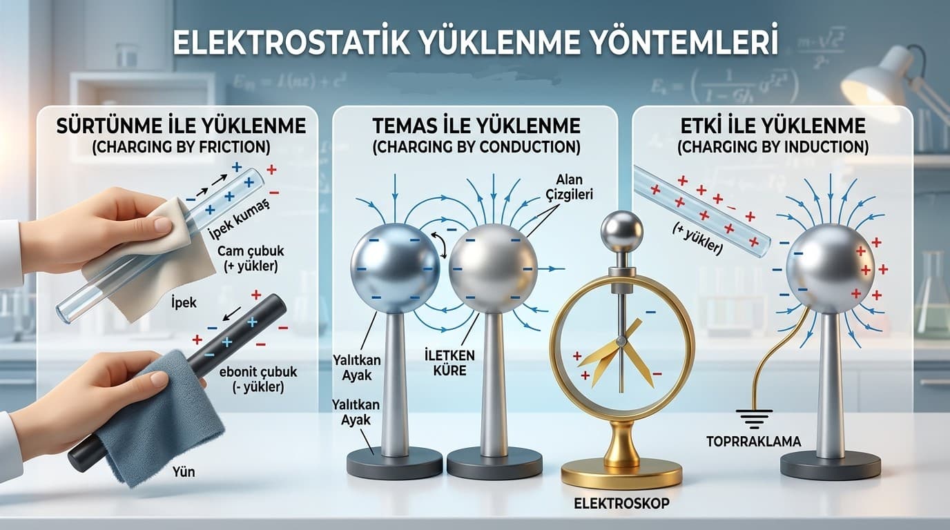 Yüklenme Yolları Nelerdir? (Sürtünme, Dokunma, Etki ile)