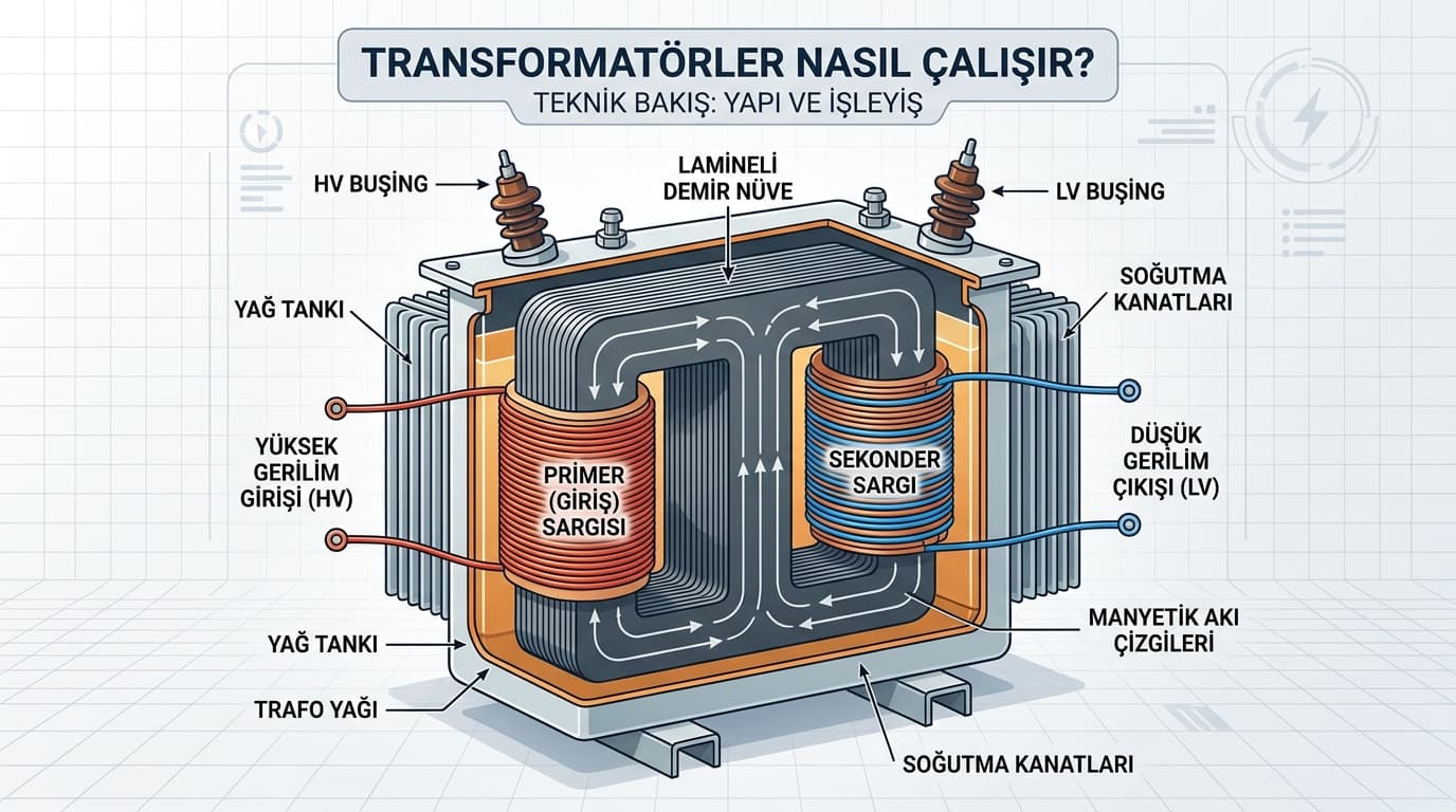 Transformatörlerin Çalışma Prensibi Nedir?