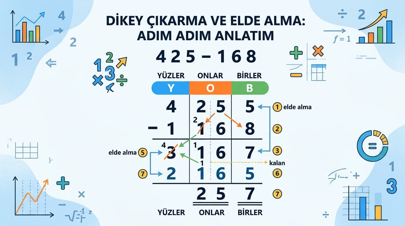Doğal Sayılarda Çıkarma İşlemi Nasıl Yapılır?