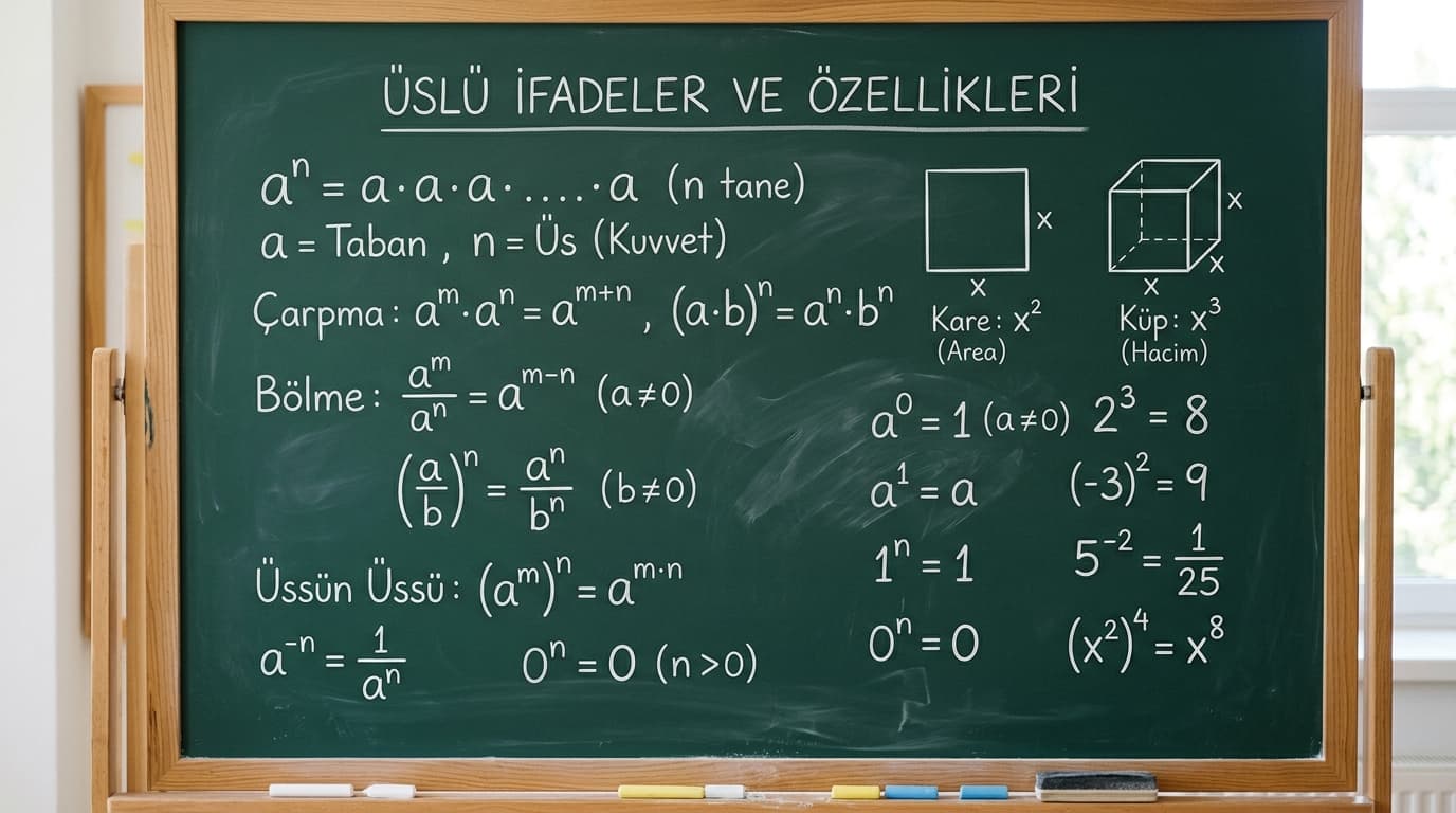 Üslü Sayıların Özellikleri Nelerdir?
