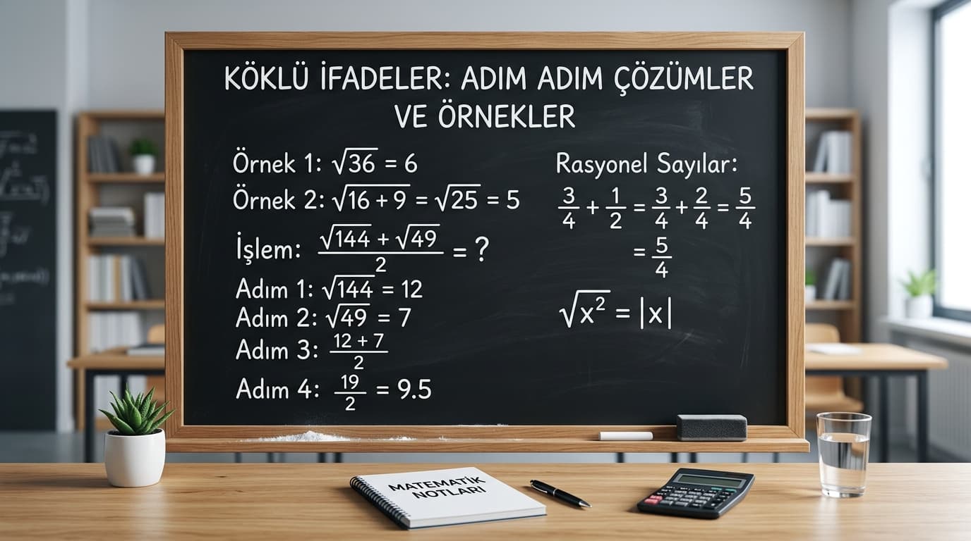 Köklü Sayılarda Dört İşlem Nasıl Yapılır?