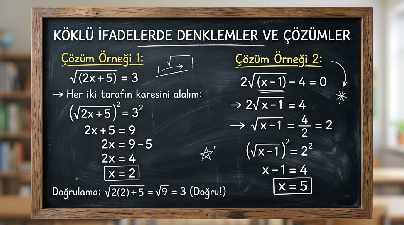 Köklü Denklemler Nasıl Çözülür?