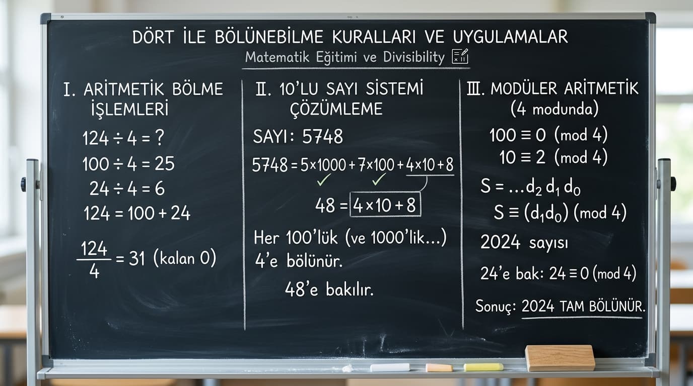 4 ile Bölünebilme Kuralı Nedir?