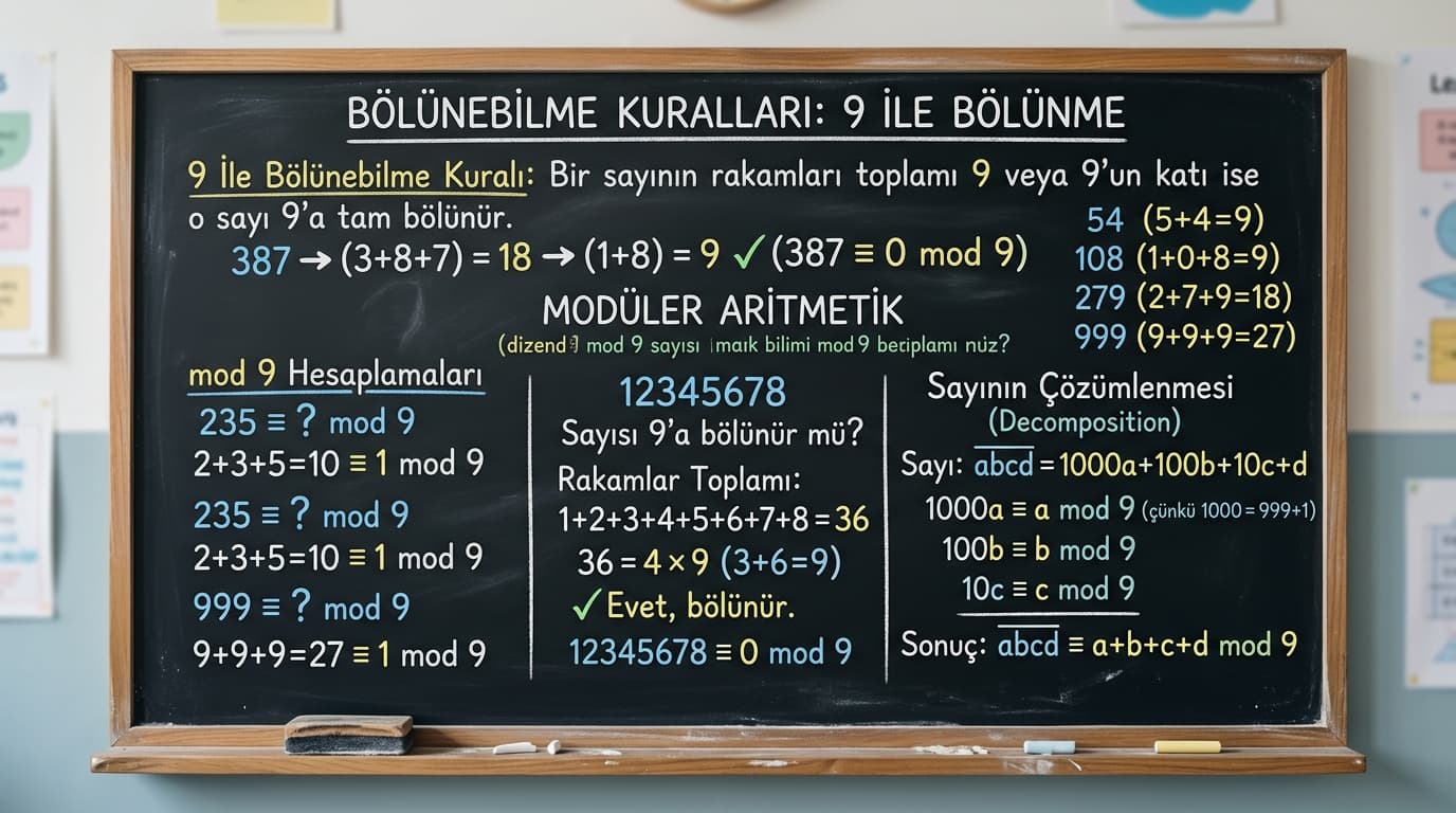 9 ile Bölünebilme Kuralı Nedir?