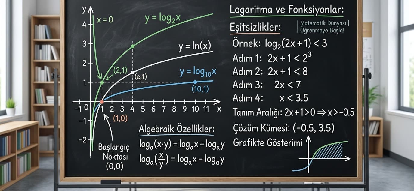 Logaritmik Eşitsizlikler Nasıl Çözülür?