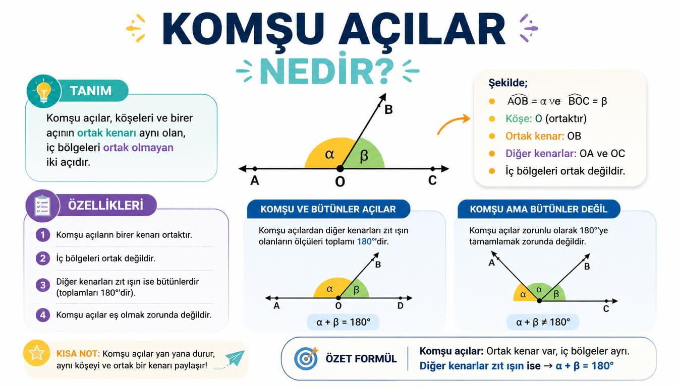 Komşu Açılar Nedir?