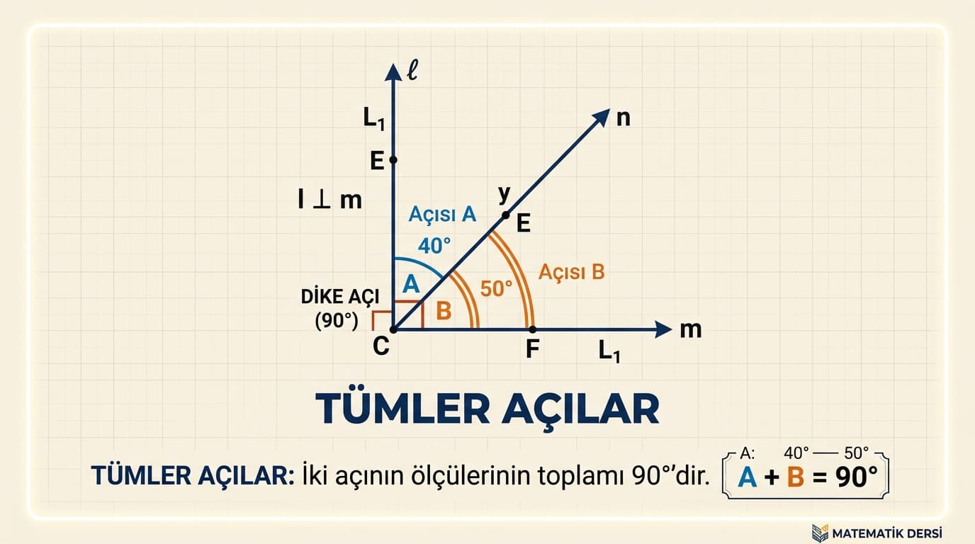 Tümler Açılar Nedir?