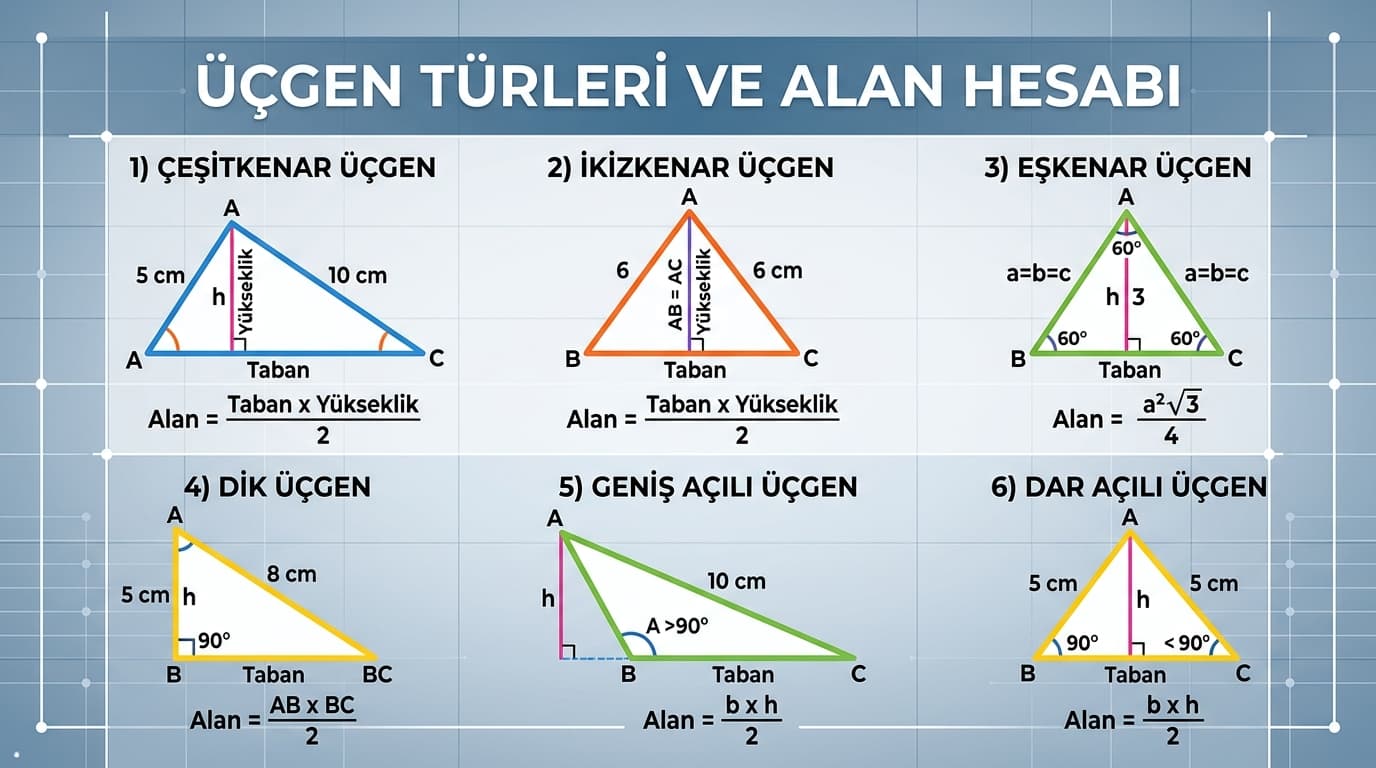 Üçgenin Alanı Nasıl Hesaplanır?