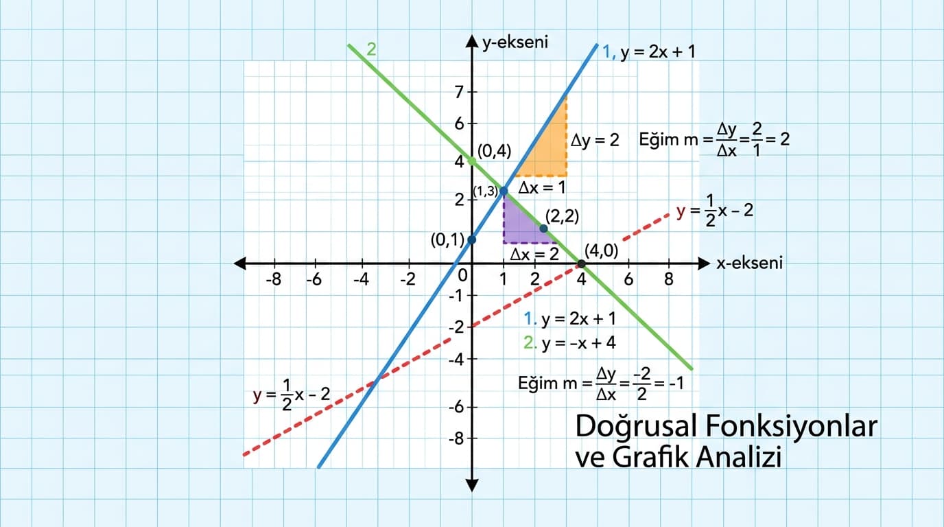 Doğrunun Analitik İncelenmesi Nedir? (Eğim, Denklem)