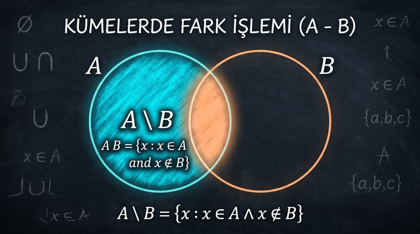 Kümelerde Fark İşlemi Nedir?