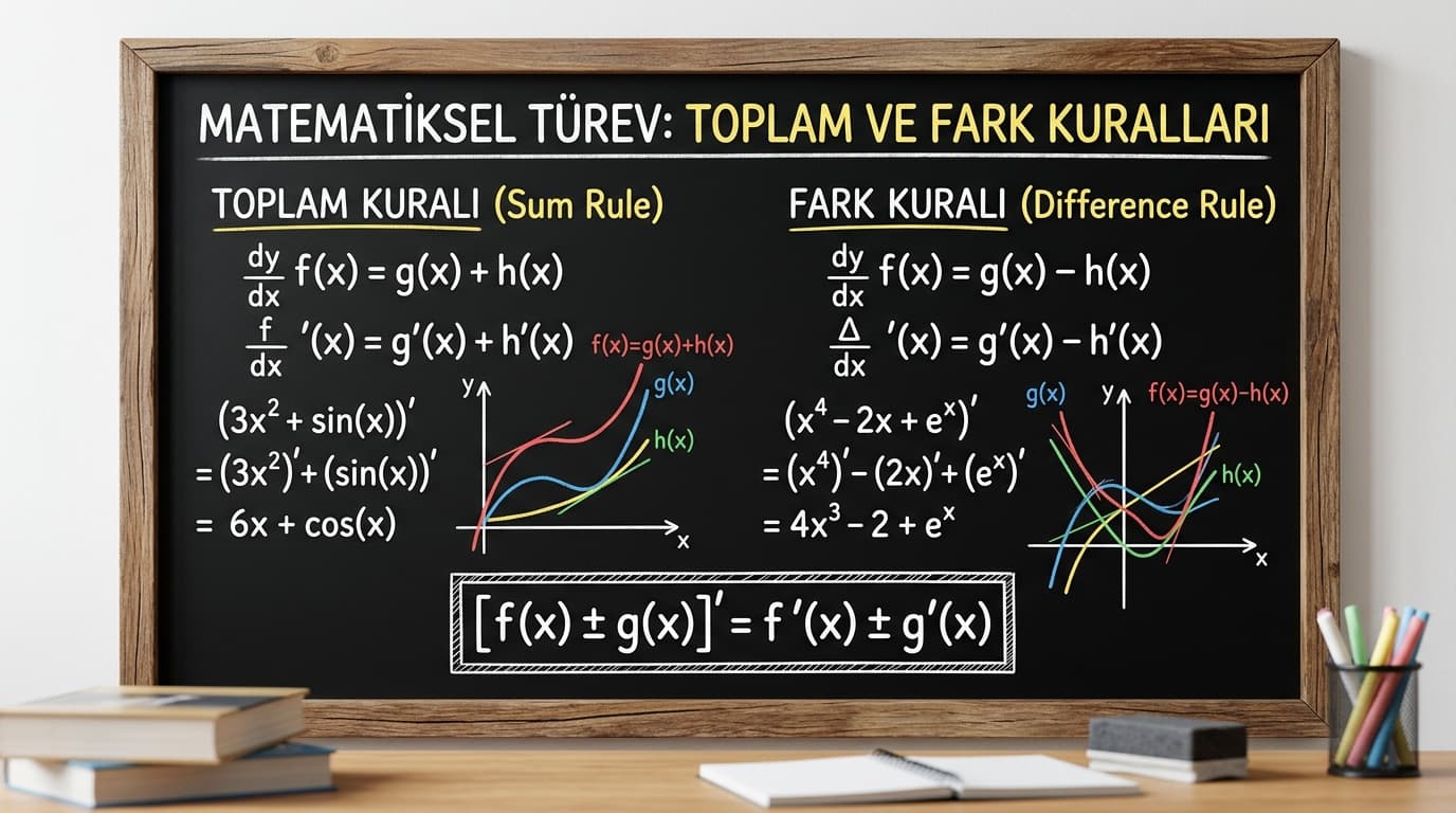 Toplam ve Farkın Türevi Nedir?