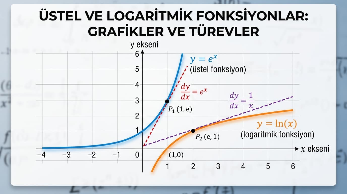 Üstel ve Logaritmik Fonksiyonların Türevleri Nelerdir?