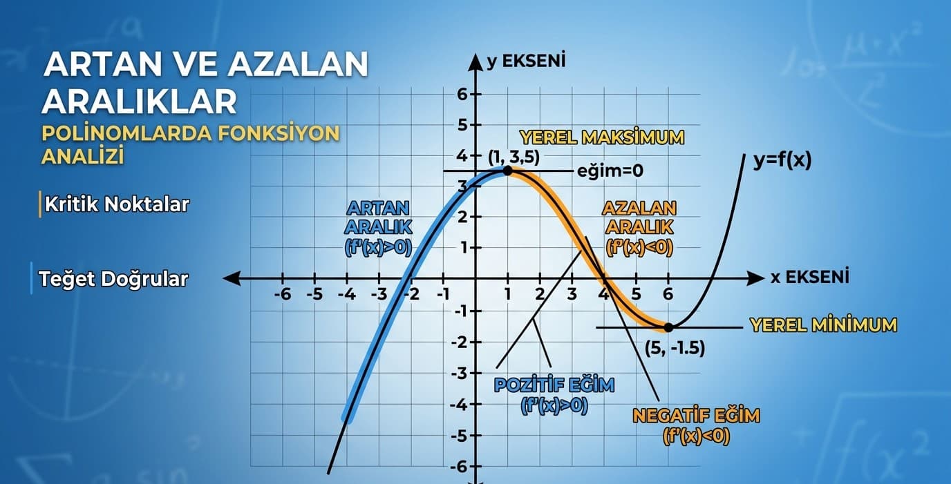 Artan ve Azalan Fonksiyonlar Nedir?