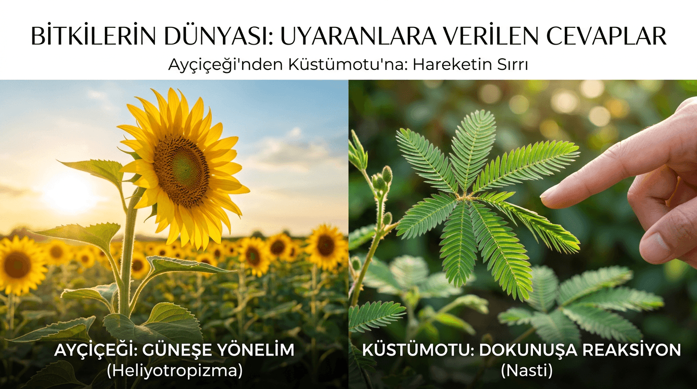 Bitkilerin Sessiz Dünyası: Bitkilerde Tepki Mekanizmaları ve Hareket Çeşitleri