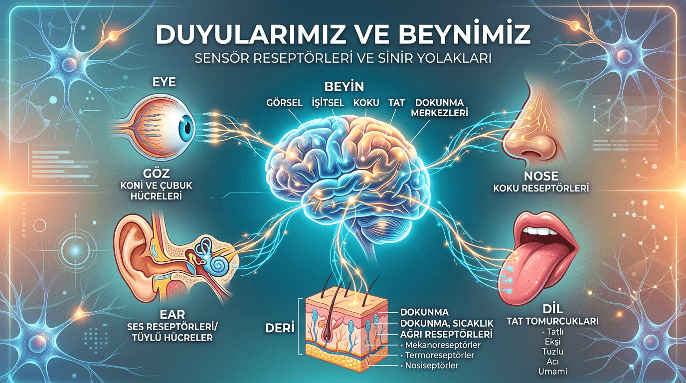 Dünyayı Algılamanın Anahtarı: Duyu Reseptörleri ve Organlarımız