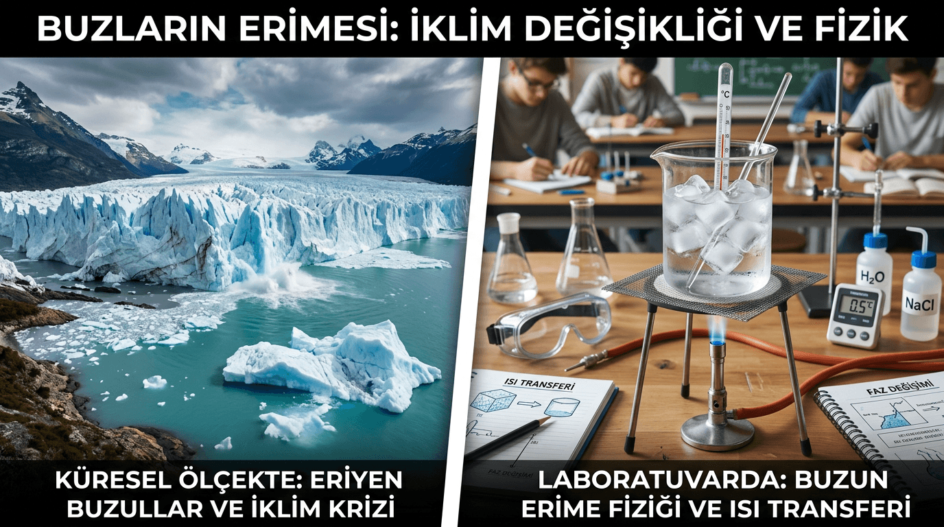 Buzulların Erimesinden Laboratuvara: Saf Maddelerde Hâl Değişimi ve Isı İlişkisi
