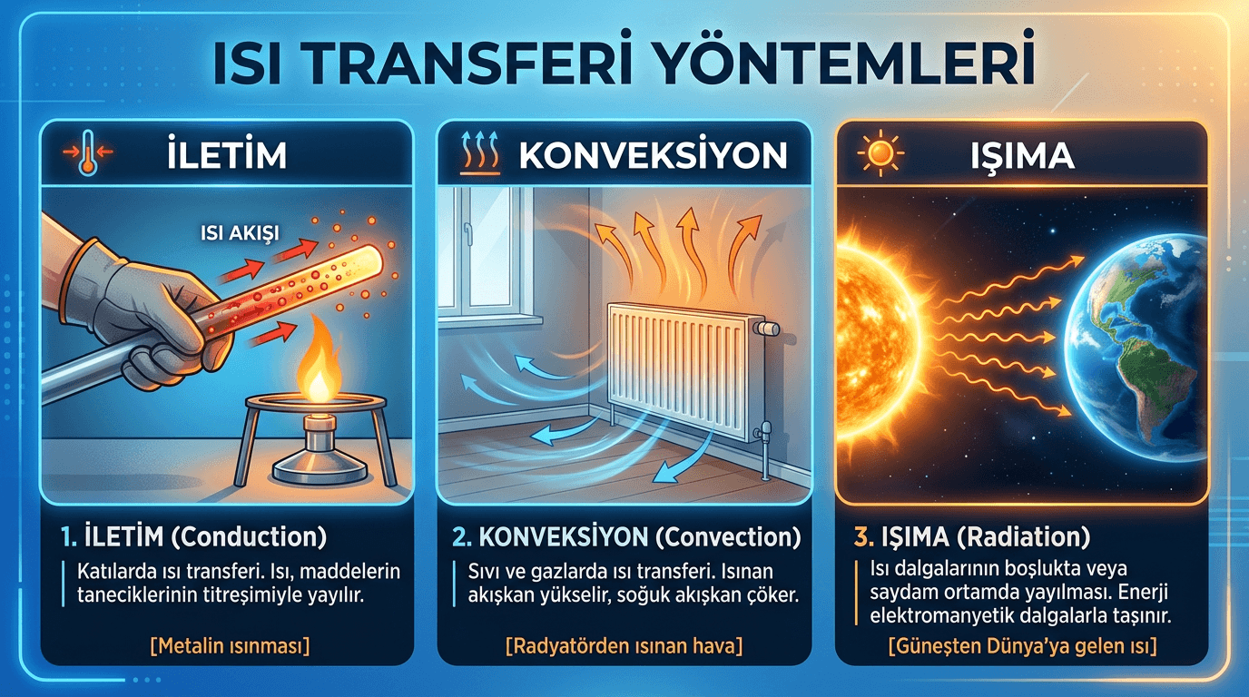 Isının Yolculuğu: Isı Aktarım Yollarını Keşfedelim
