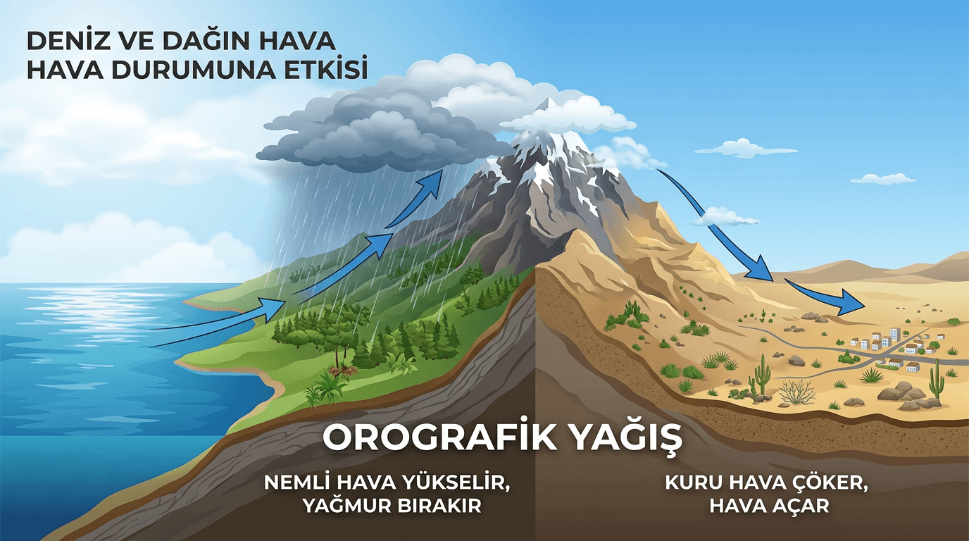 Orografik (Yamaç) Yağışları Nedir?