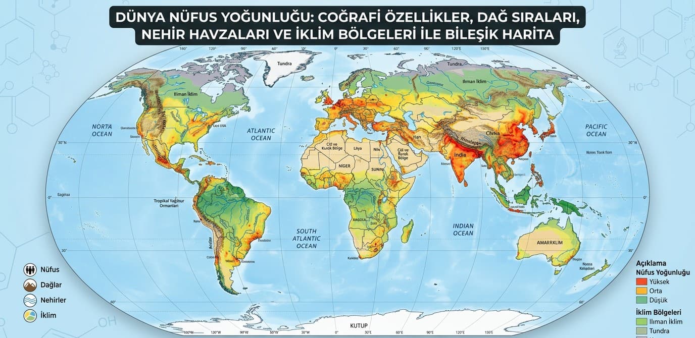 Haritaların Dilinden Nüfus: Dünya ve Türkiye’de İnsan Neden Orada Yaşar?