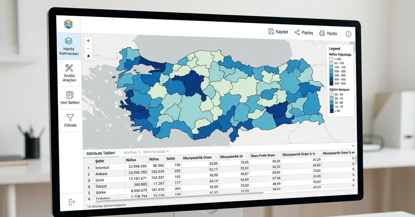 CBS ile Veriyi Görselleştirmek: Tematik Harita Tasarımı ve Uygulamaları