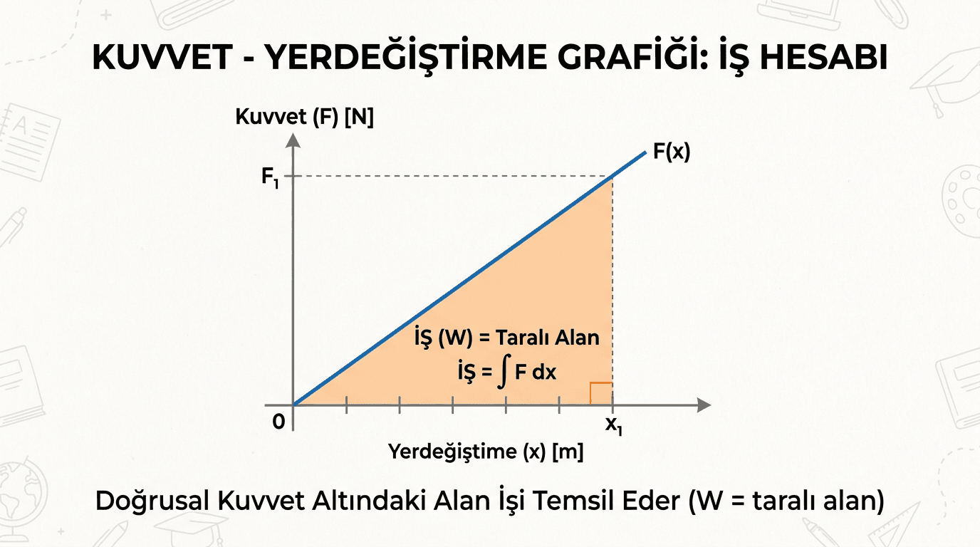 Kuvvet-Yer Değiştirme Grafiği