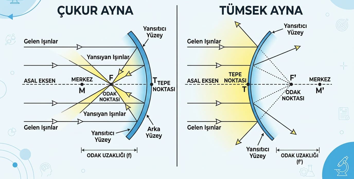 Küresel Aynaların Gizemli Dünyası: Çukur ve Tümsek Aynaları Tanıyalım