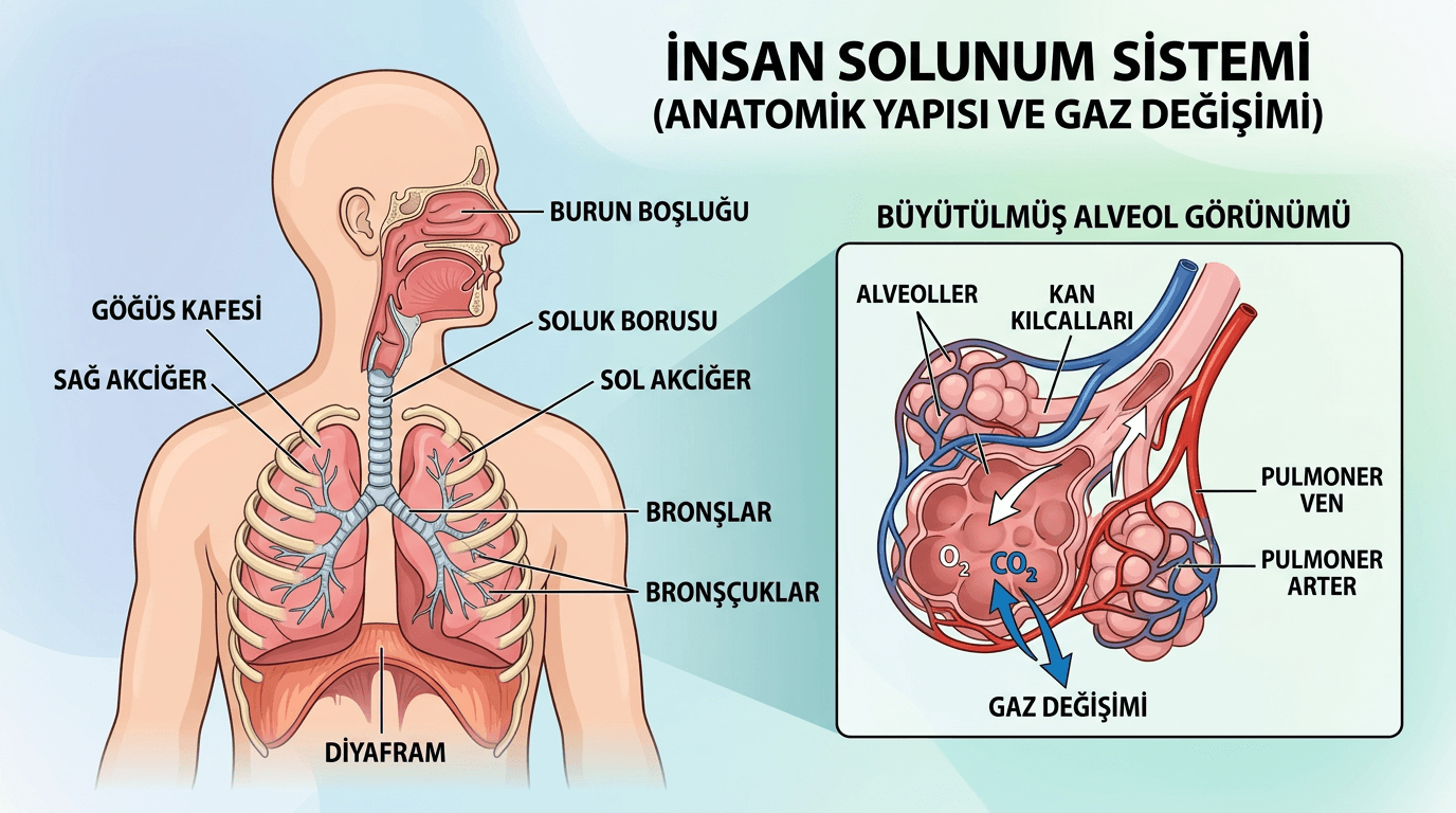 Solunum Sistemi Organları Nelerdir?