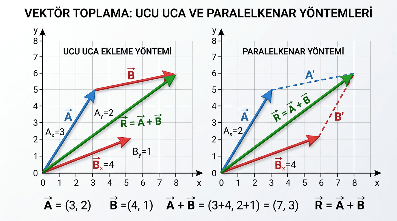Vektörlerin Toplanması Nasıl Yapılır?