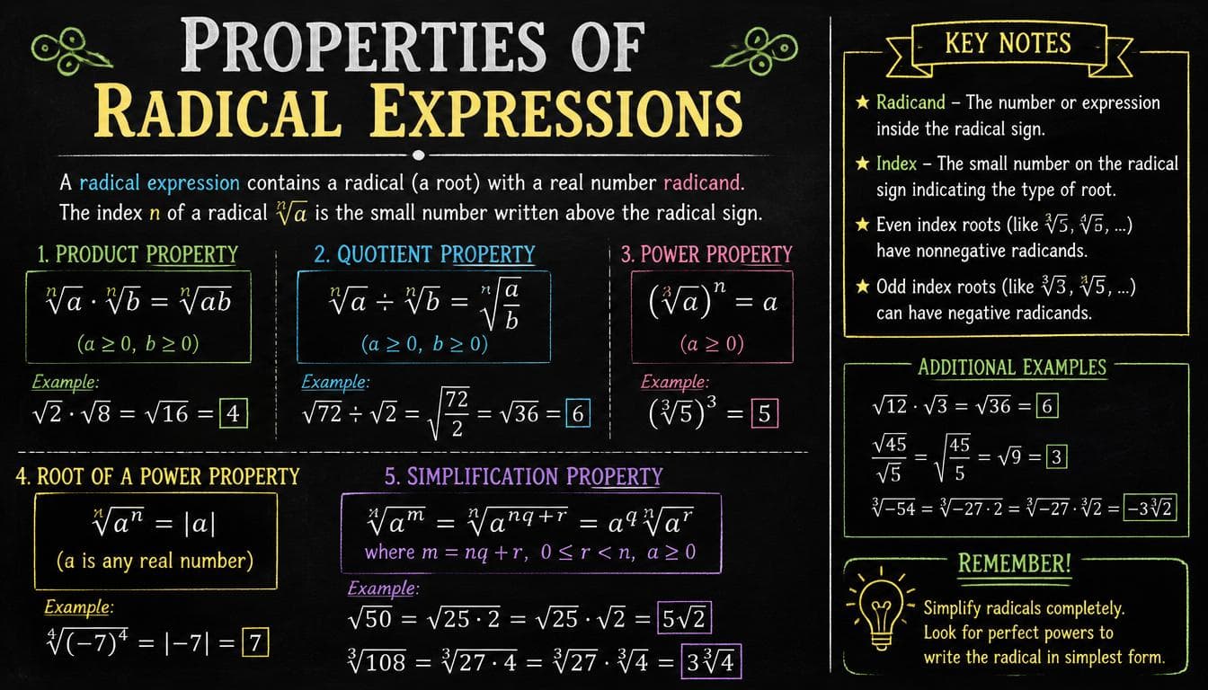 What Are the Properties of Radical Expressions?