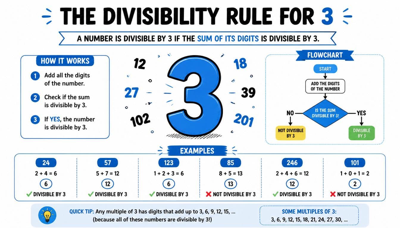 What Is the Divisibility Rule for 3?