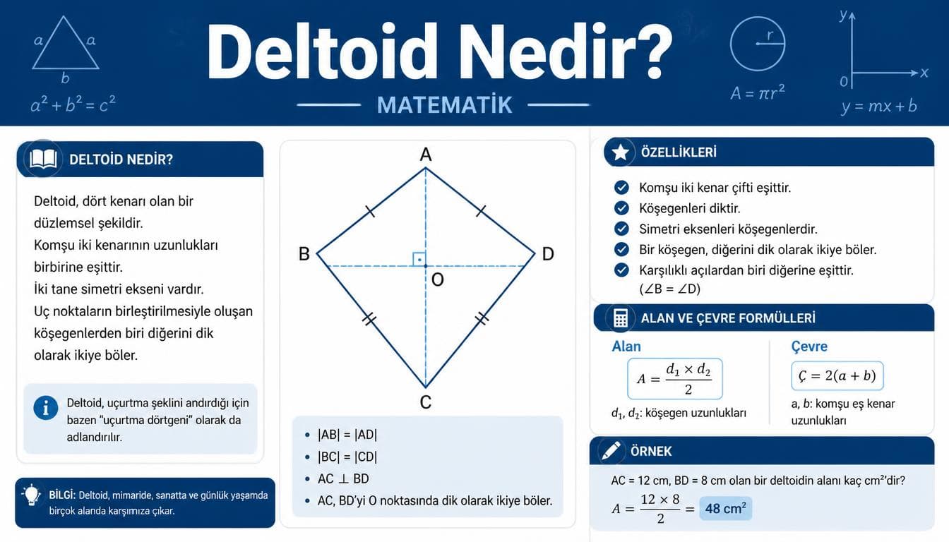 Deltoid Nedir? (Özellikleri, Alan)
