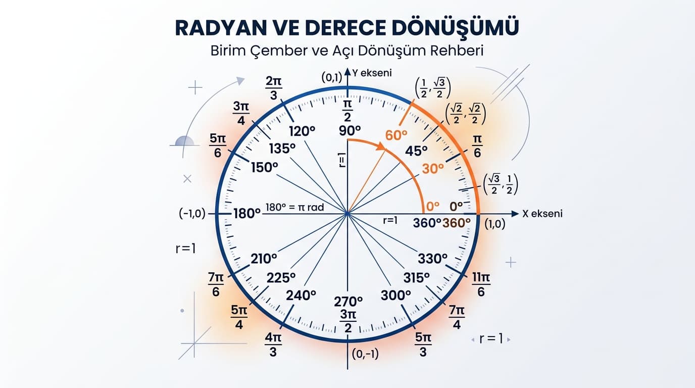 Radyanı Dereceye Çevirme Nasıl Yapılır?
