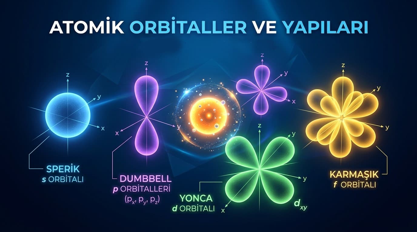 Orbital (s, p, d, f) Nedir?